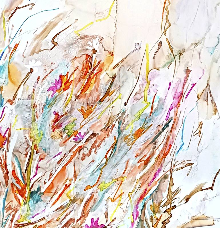 Original Abstract Expressionism Abstract Painting by Andrea Martin