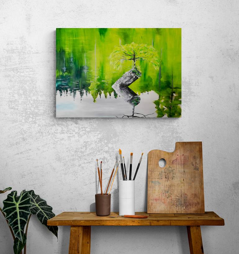 Original Realism Landscape Painting by Claudia Ureche