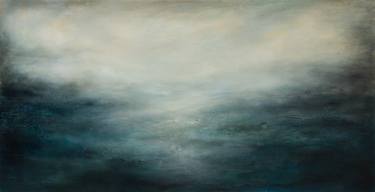 Original Abstract Landscape Painting by Xanthippe Tsalimi