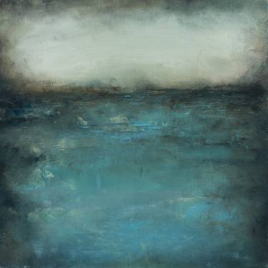 Original Abstract Landscape Painting by Xanthippe Tsalimi