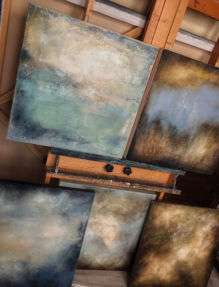 Original Abstract Painting by Xanthippe Tsalimi