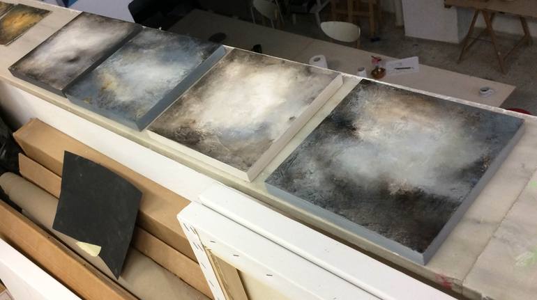 Original Abstract Painting by Xanthippe Tsalimi