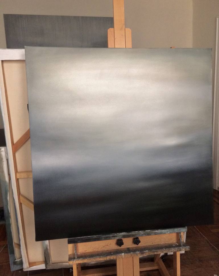 Original Abstract Landscape Painting by Xanthippe Tsalimi