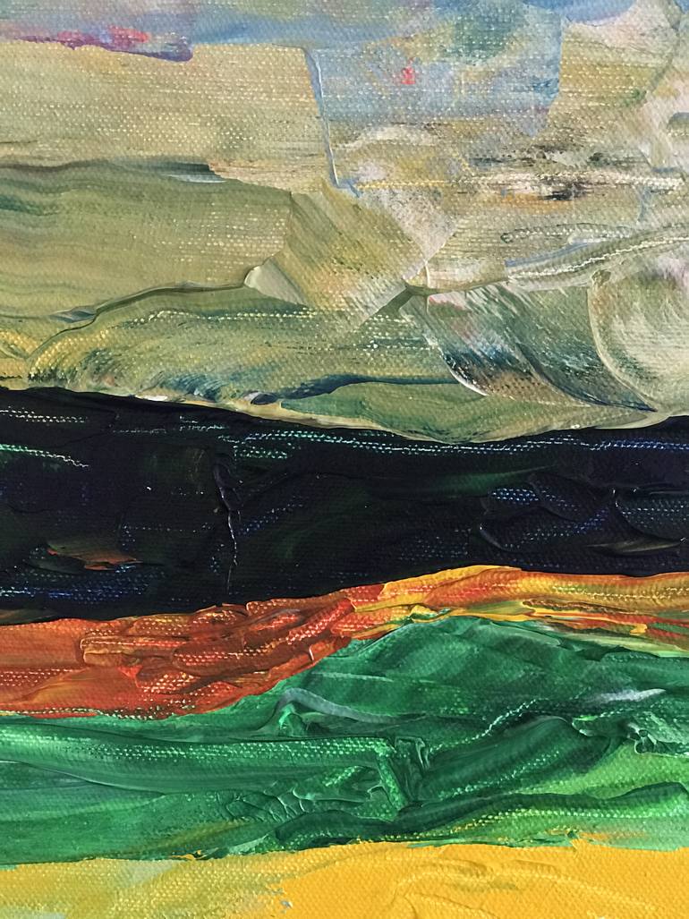 Original Abstract Expressionism Landscape Painting by Irina An