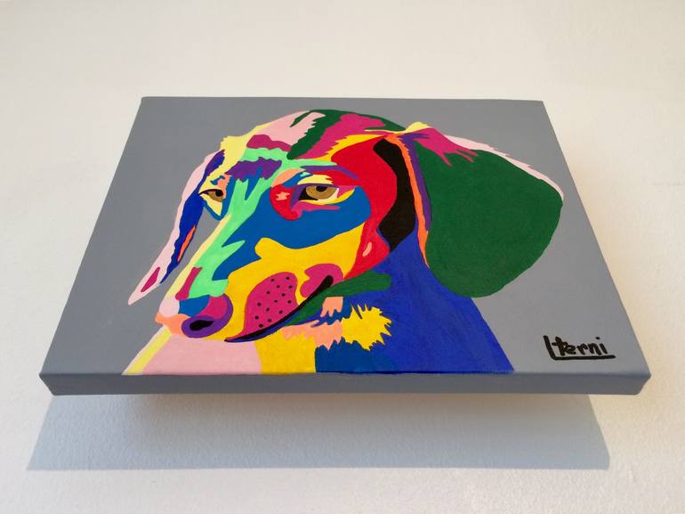 Original Pop Art Animal Painting by Lucyanne Terni