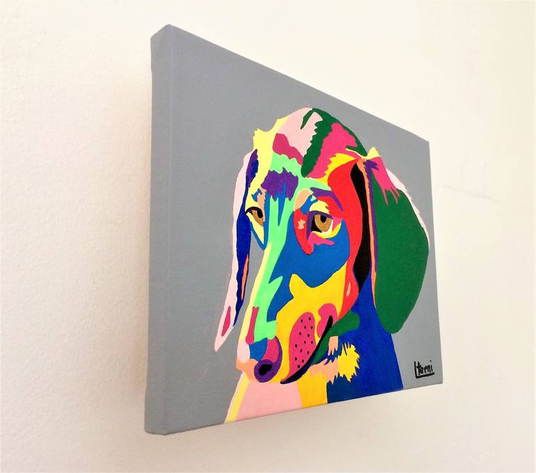 Original Pop Art Animal Painting by Lucyanne Terni