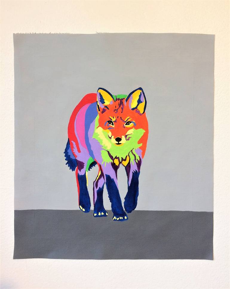 Original Pop Art Animal Painting by Lucyanne Terni