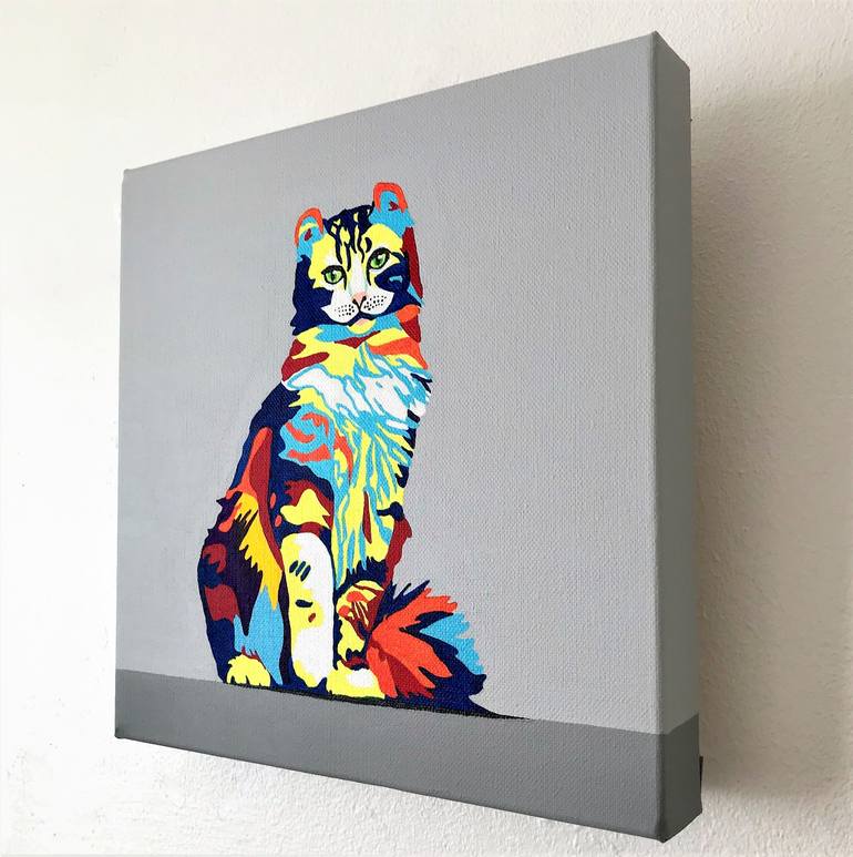 Original Pop Art Animal Painting by Lucyanne Terni