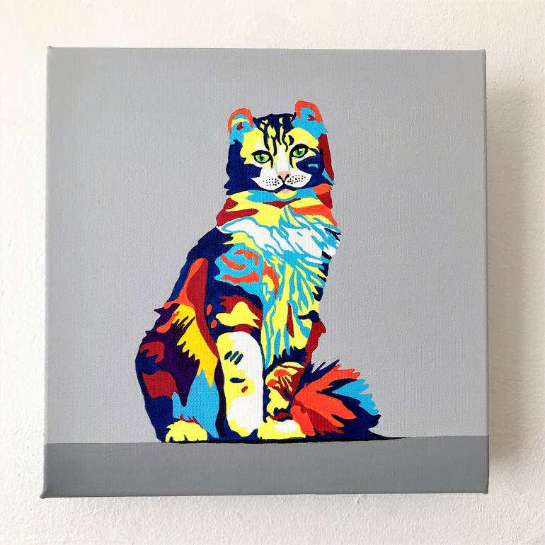 Original Pop Art Animal Painting by Lucyanne Terni