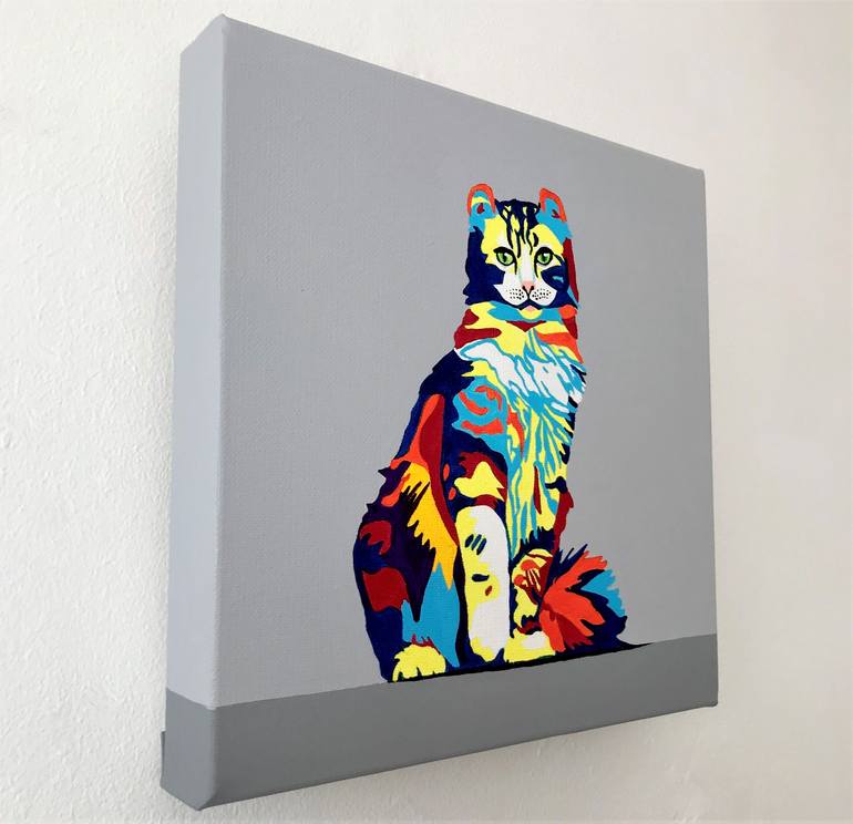 Original Pop Art Animal Painting by Lucyanne Terni