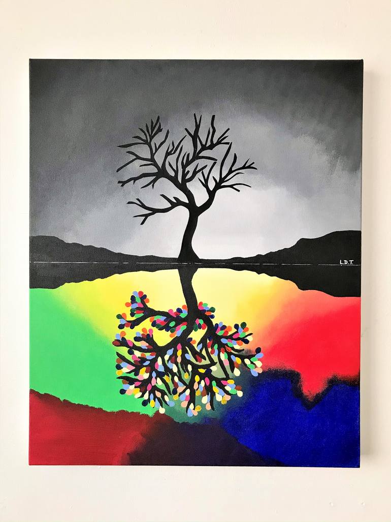 Original Abstract Landscape Painting by Lucyanne Terni