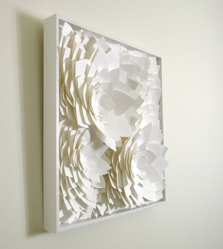 Original Abstract Floral Sculpture by Julia Johnson