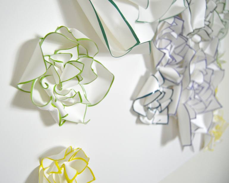 Original Abstract Floral Sculpture by Julia Johnson