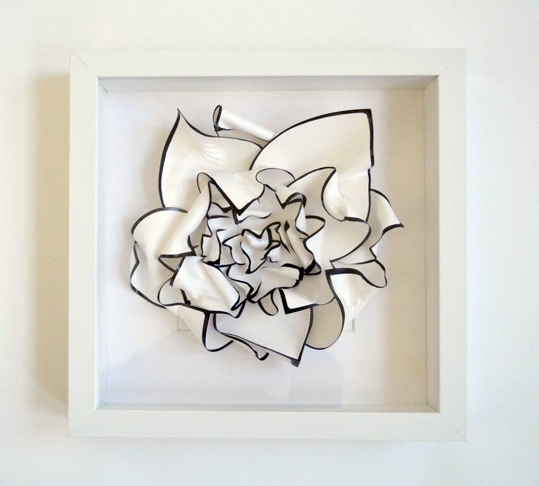 Original Abstract Floral Sculpture by Julia Johnson