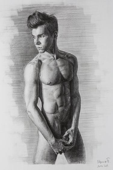 mens naked drawing