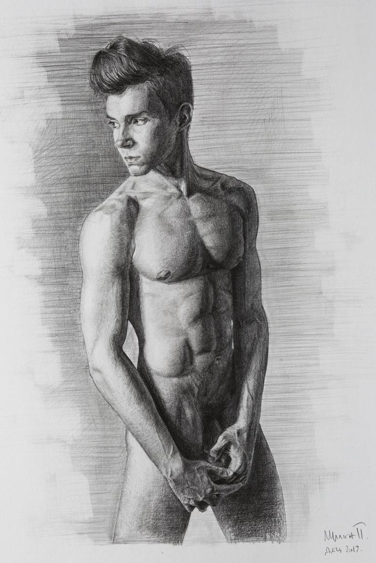male nude, figure drawing, naked men, contemporary realist, male art, gay.....