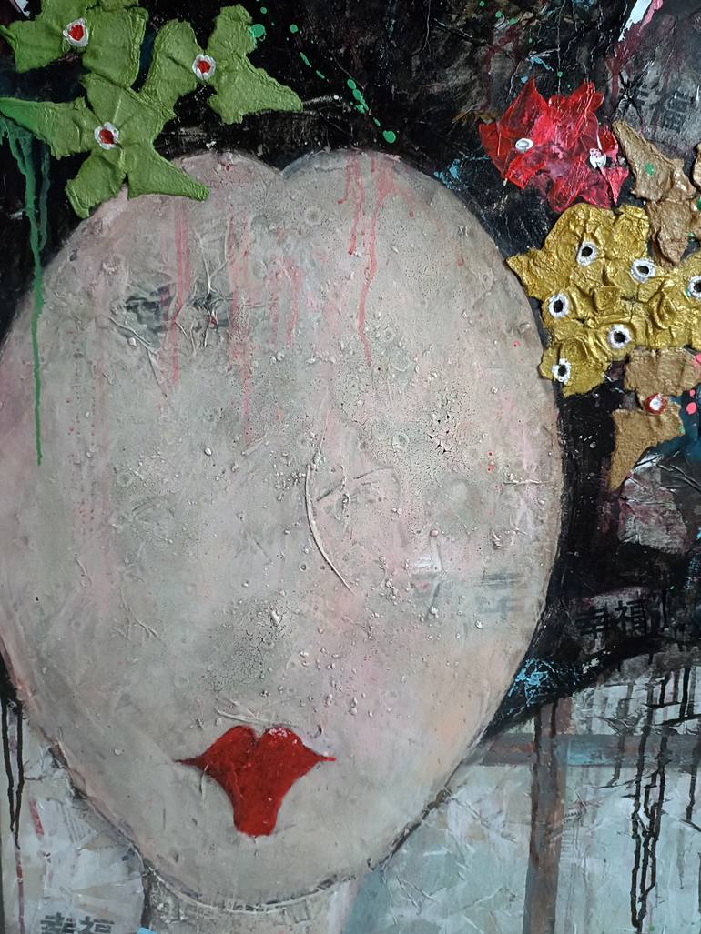 Original Expressionism Women Painting by Josep Pozo 