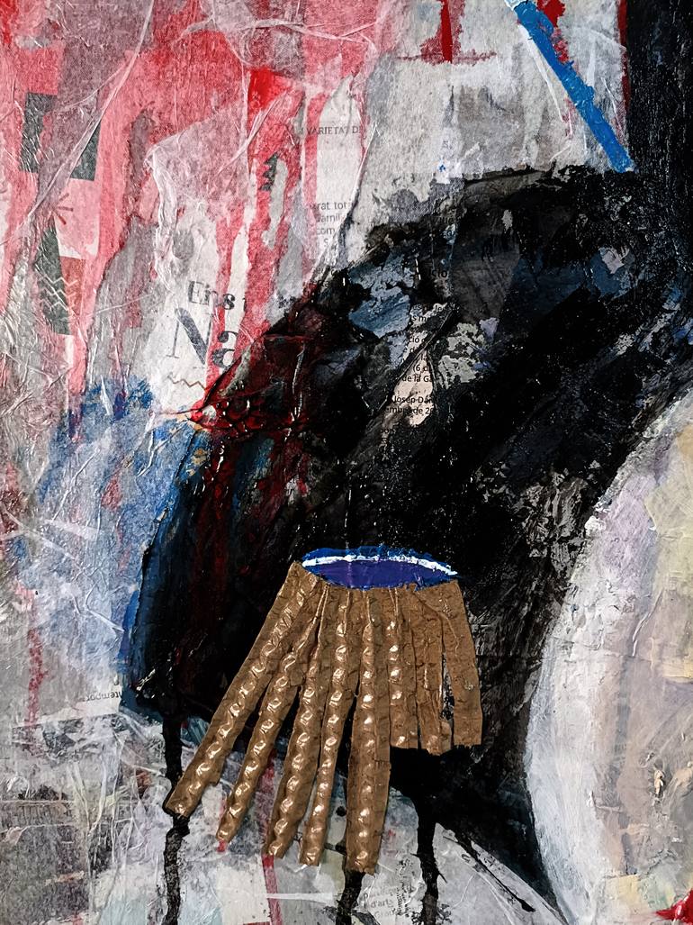 Original Abstract Expressionism Women Painting by Josep Pozo 