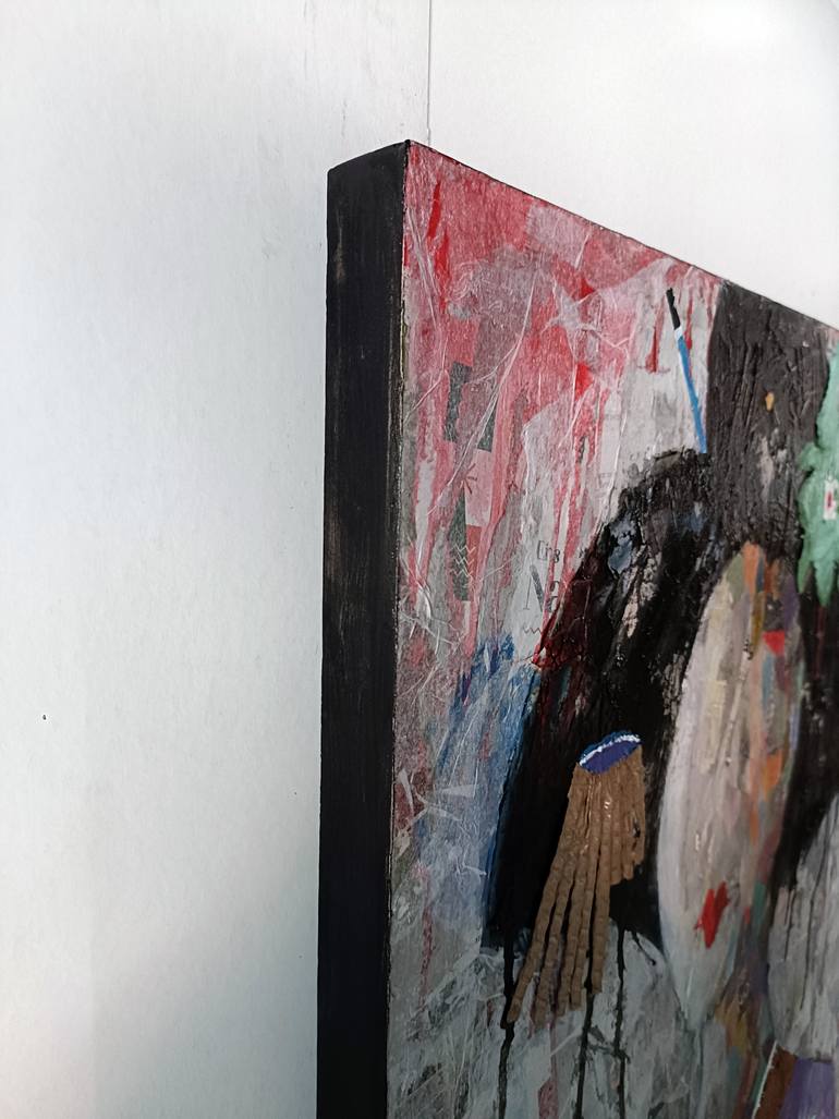 Original Abstract Expressionism Women Painting by Josep Pozo 