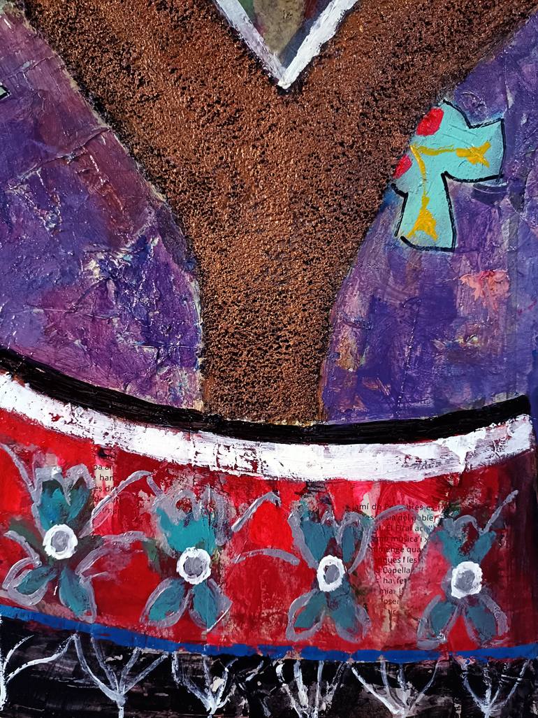 Original Abstract Expressionism Women Painting by Josep Pozo 