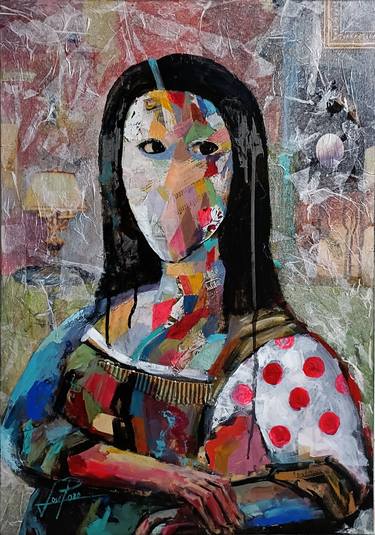 Original Abstract Expressionism Women Paintings by Josep Pozo 