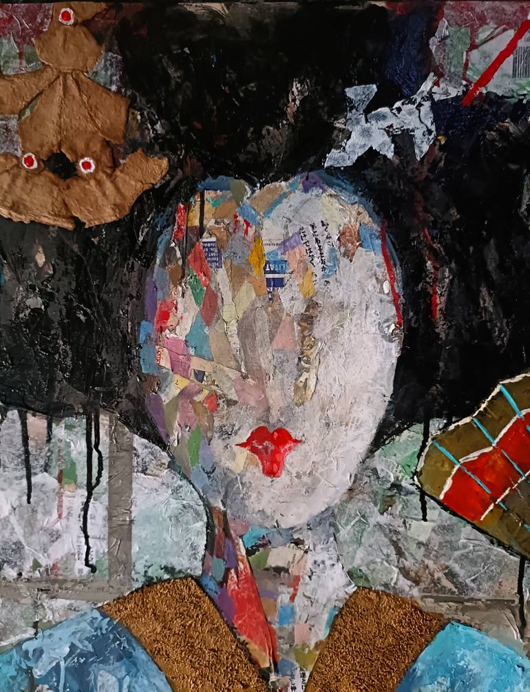 Original Abstract Expressionism People Painting by Josep Pozo 