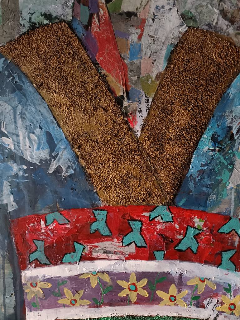 Original Abstract Expressionism People Painting by Josep Pozo 