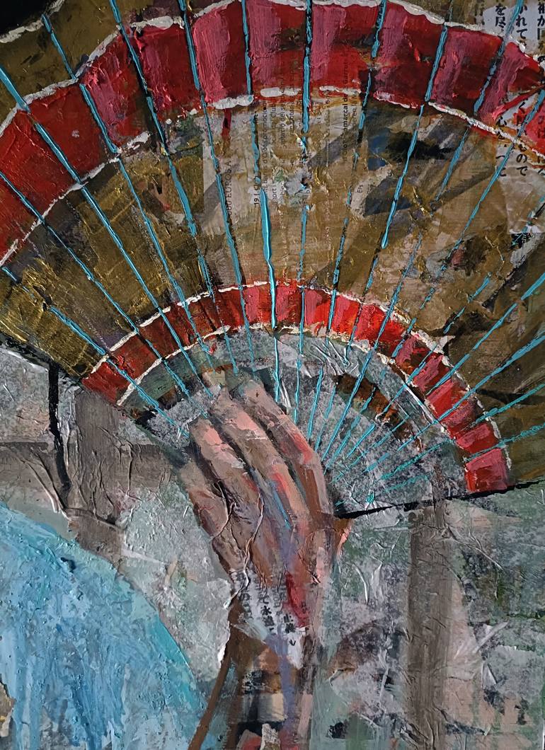 Original Abstract Expressionism People Painting by Josep Pozo 