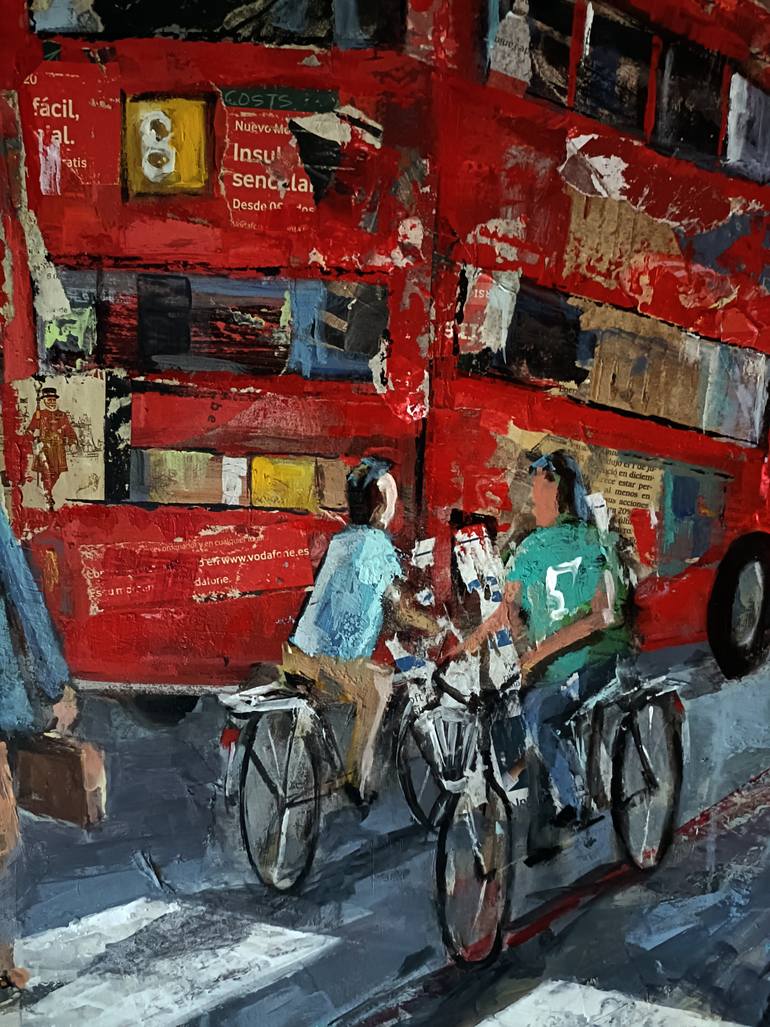 Original Figurative People Painting by Josep Pozo 