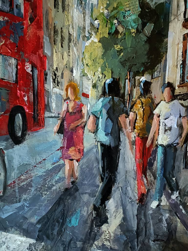 Original Figurative People Painting by Josep Pozo 