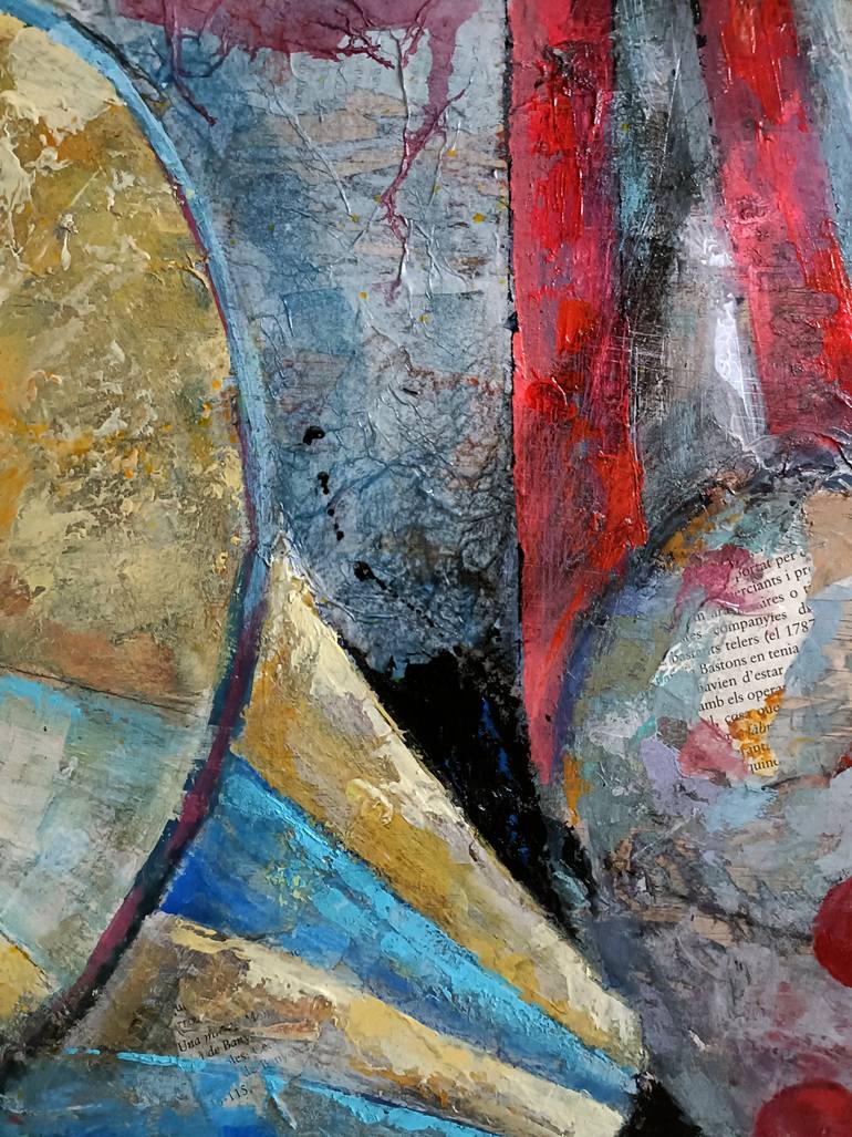 Original Abstract Expressionism People Painting by Josep Pozo 