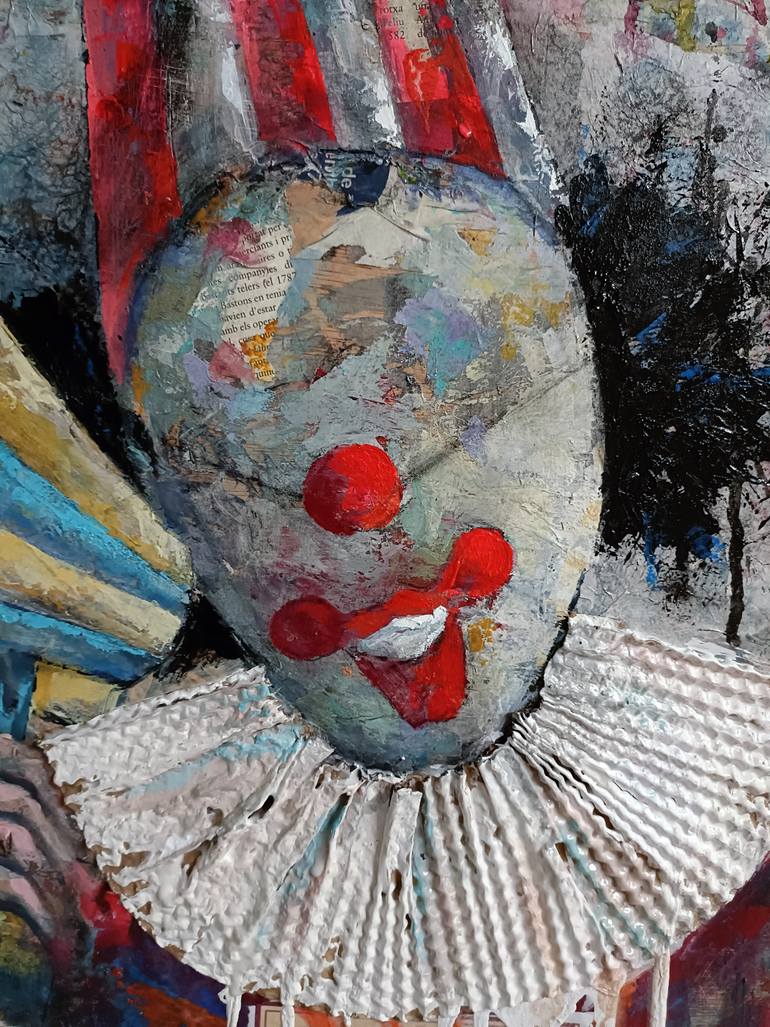 Original Abstract Expressionism People Painting by Josep Pozo 