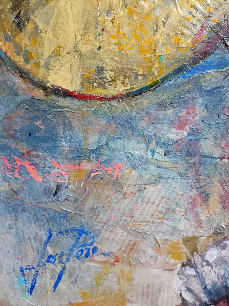 Original Abstract Expressionism People Painting by Josep Pozo 