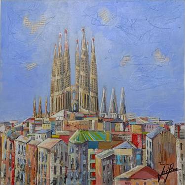 Original Contemporary Architecture Painting by Josep Pozo 