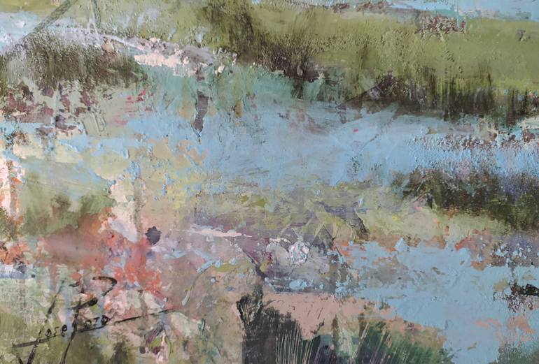 Original Impressionism Nature Painting by Josep Pozo 