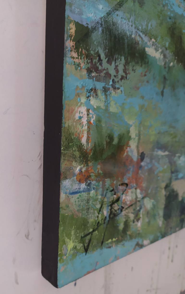 Original Impressionism Nature Painting by Josep Pozo 