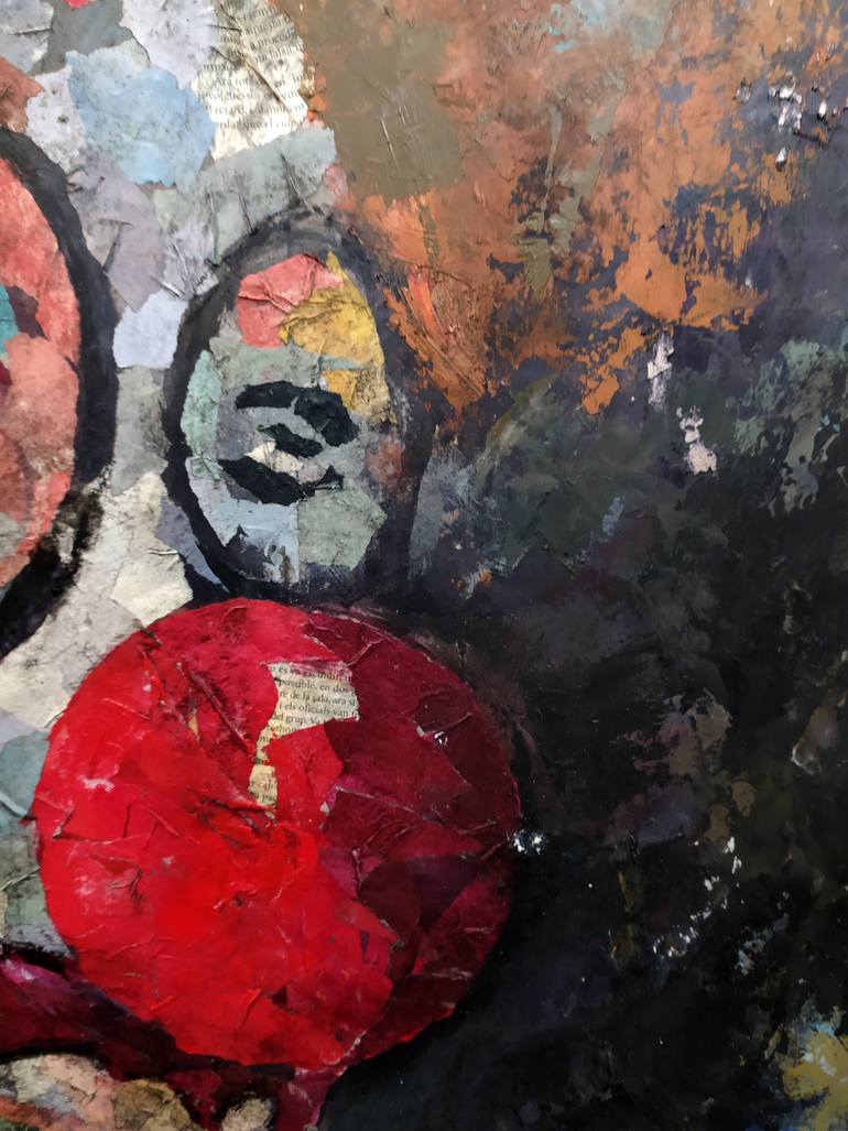 Original Expressionism Pop Culture/Celebrity Collage by Josep Pozo 
