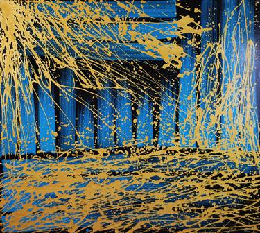 Original Abstract Expressionism Abstract Painting by Feodot Ponomarenko