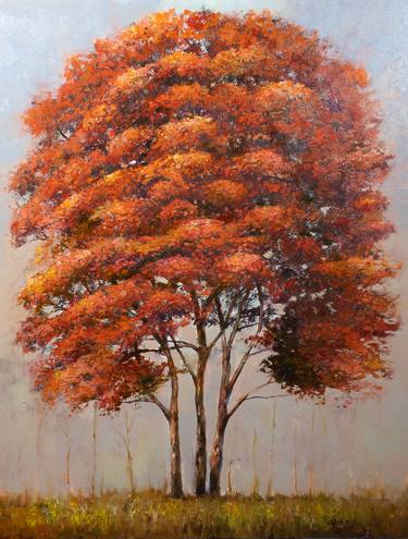 Print of Impressionism Tree Paintings by Aleksandr Jerochin