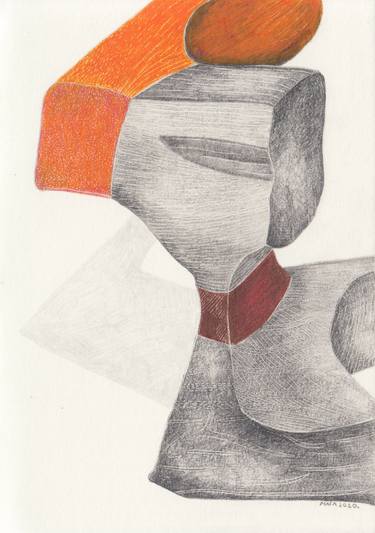 Original Fine Art Abstract Drawing by Magdalena MiočInović Andrić