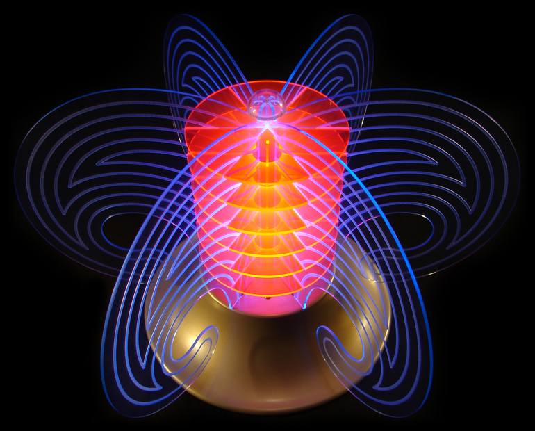 Original Modern Abstract Sculpture by Futuretro Art