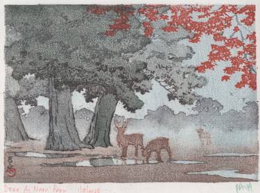 Original Figurative Landscape Printmaking by Priya Sridevi