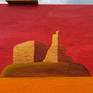 Gesso and golden paint