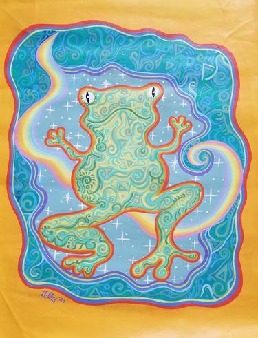 Psychedelic Rainbow Frog thumb