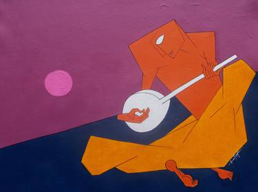 Original Abstract Music Paintings by Amar Singha
