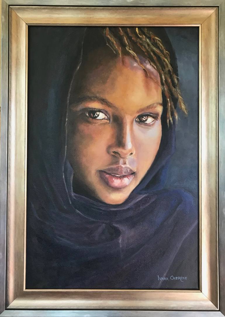 Original Portrait Painting by Ivana Okereke