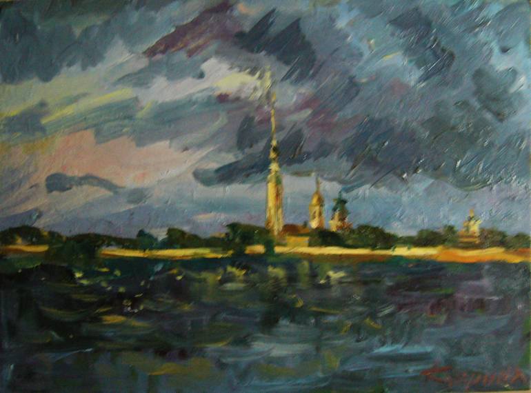 Night St Petersburg Painting By Yuliya Kuprina Saatchi Art