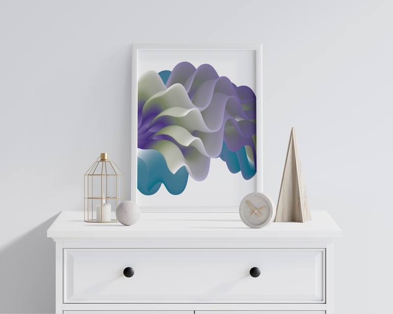 Original Contemporary Abstract Digital by Laura Fisher