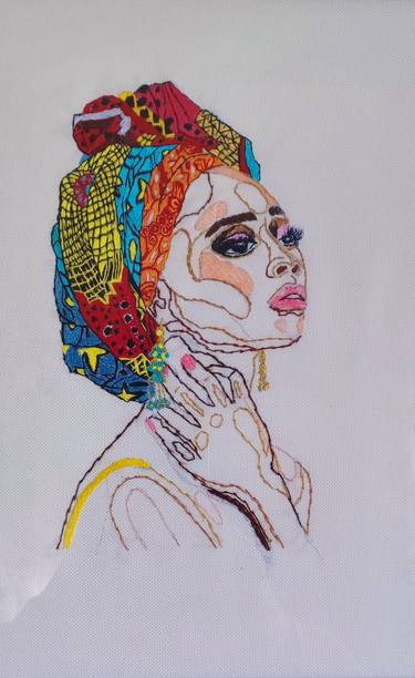 Original Women Drawing by Irina Ibragimova