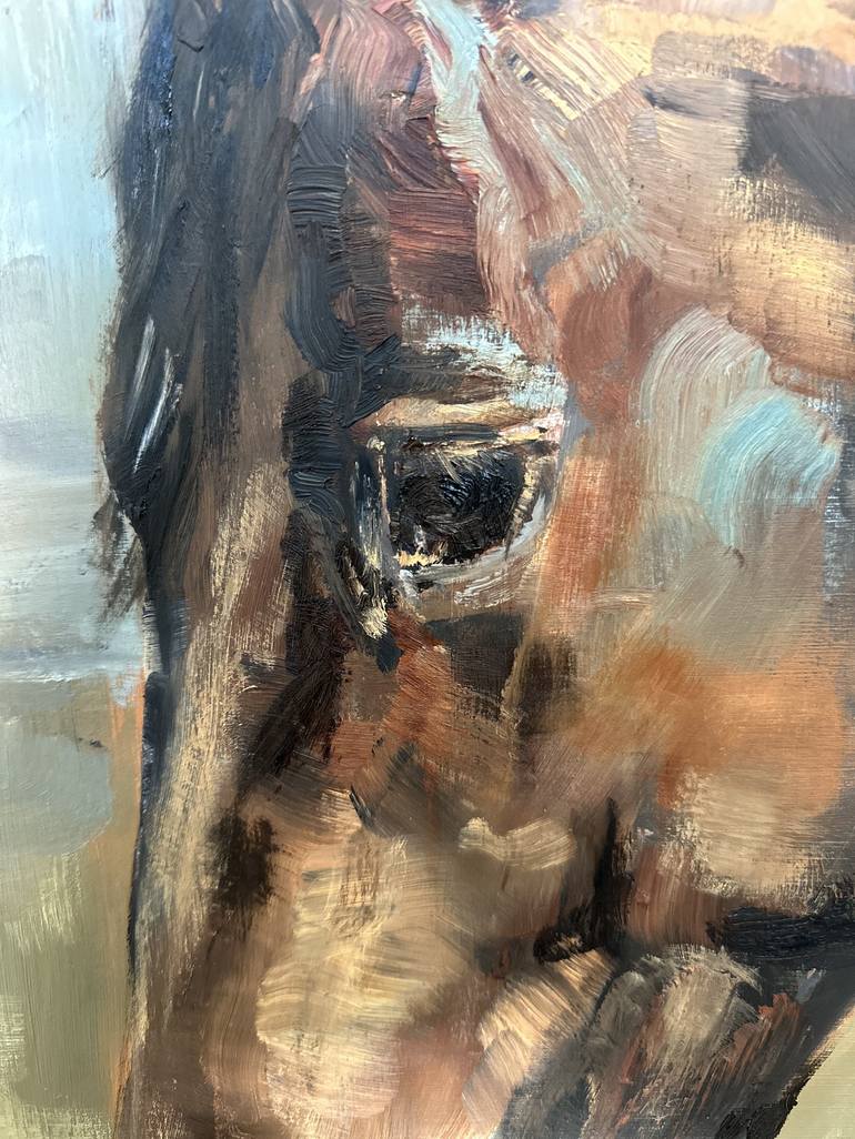 Original Contemporary Horse Painting by Liz Comer